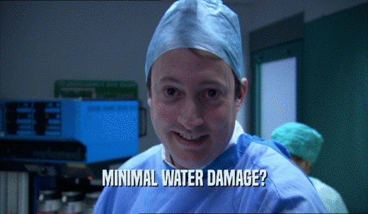MINIMAL WATER DAMAGE?  