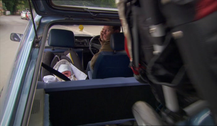 YEAH, THAT'S JUST A BABY, OBVIOUSLY, AT THE FUNERAL WITH ME. 