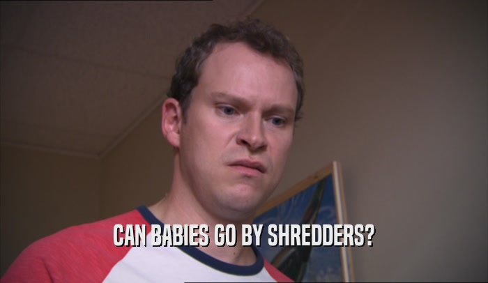 CAN BABIES GO BY SHREDDERS?  