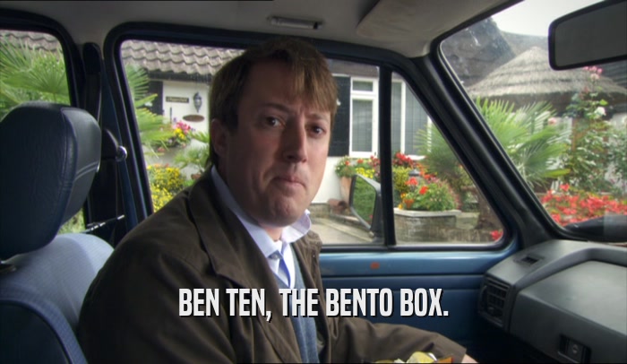 BEN TEN, THE BENTO BOX.  