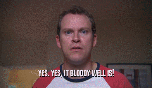 YES. YES, IT BLOODY WELL IS!  