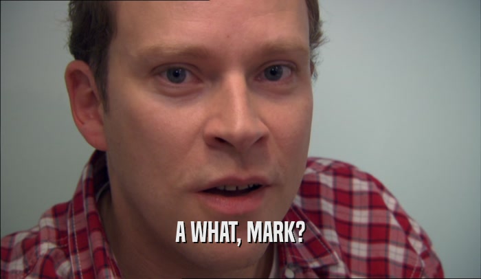 A WHAT, MARK?
  