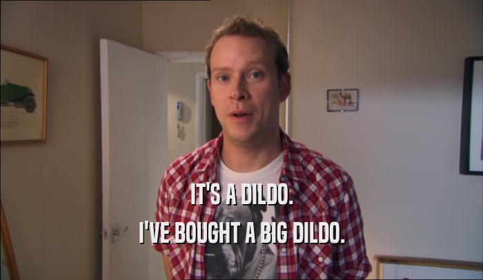 IT'S A DILDO. I'VE BOUGHT A BIG DILDO. 