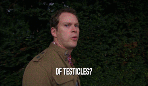 OF TESTICLES?  