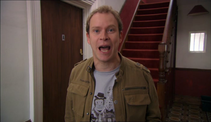 HE'S GONNA PICK UP HIS LAPTOP. OH, FINGERBOBS! 