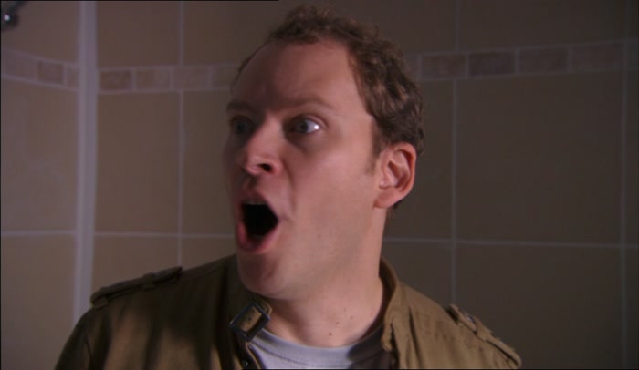 OH, SHIT, HE'S COMING!  
