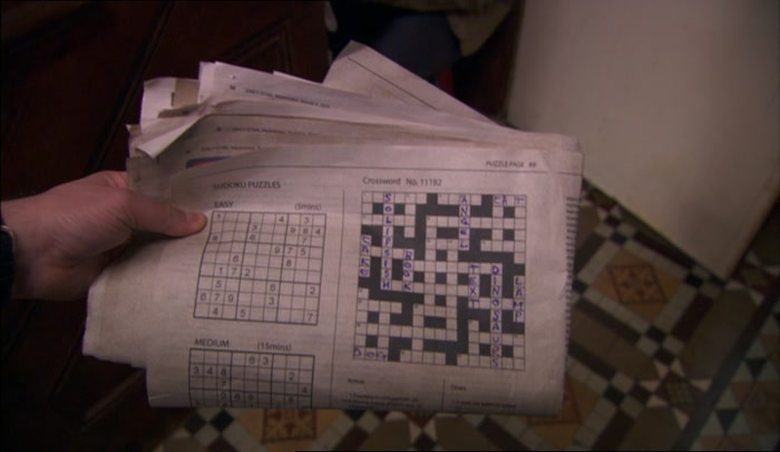 HMM. DIDN'T GET FOUR ACROSS, 