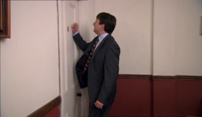 RELAX, I'LL CREDIT-CARD THE LOCK. THAT'S A DEBIT CARD. 