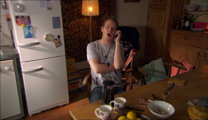 HAVE YOU PUT A FARTHING IN THE SLOT? HEY, MARK'S IN A PHONE BOX! 