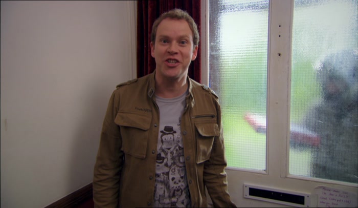 HOW'S HE SUPPOSED TO DELIVER IT THROUGH A LOCKED DOOR? 