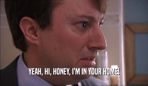 YEAH, HI, HONEY, I'M IN YOUR HOME!  