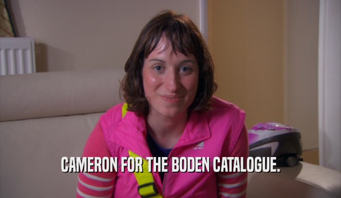 CAMERON FOR THE BODEN CATALOGUE.  