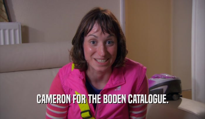 CAMERON FOR THE BODEN CATALOGUE.  