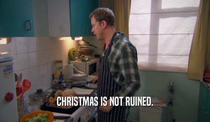CHRISTMAS IS NOT RUINED.  