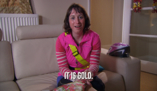 IT IS GOLD.  