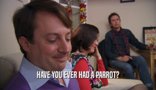HAVE YOU EVER HAD A PARROT?  