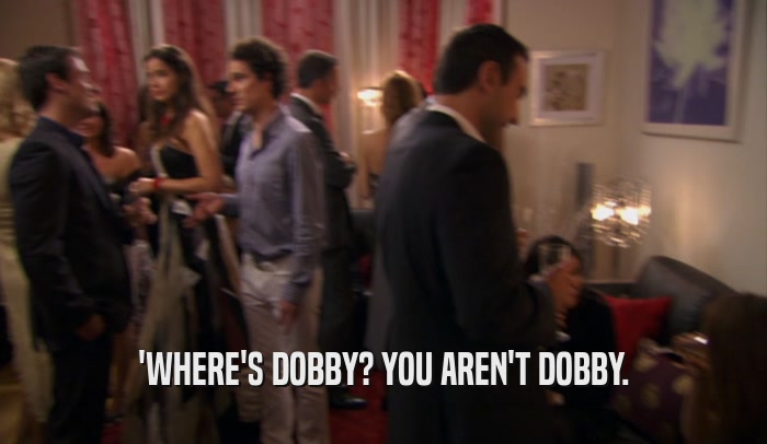 'WHERE'S DOBBY? YOU AREN'T DOBBY.  