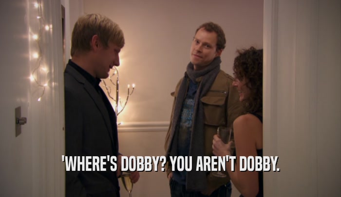 'WHERE'S DOBBY? YOU AREN'T DOBBY.  