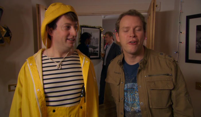 I'M NOT ACTUALLY WEARING A COSTUME, ALAN, SO THE JOKE'S ON YOU. 