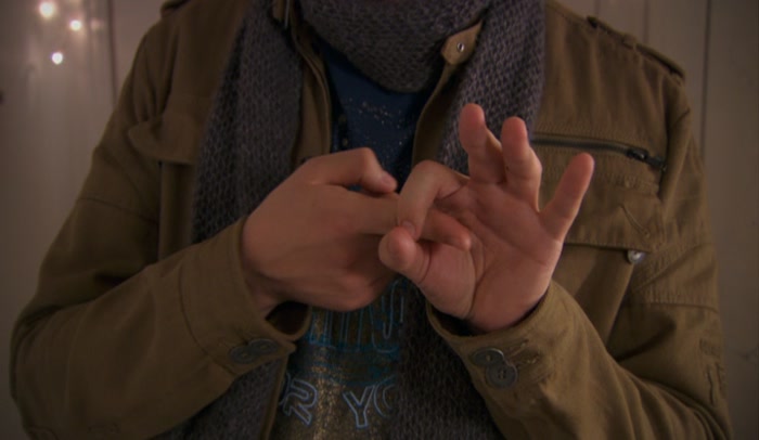 'MY HANDS ARE SPEAKING SEXY ESPERANTO.' 
