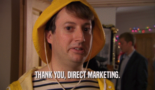 THANK YOU, DIRECT MARKETING.  