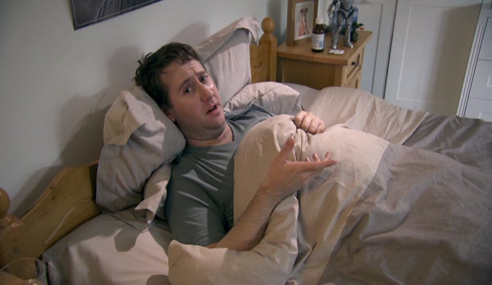 MAYBE IN THE SPARE ROOM? KEN TOOK THE LAST OF HIS STUFF. 