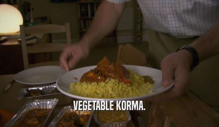 VEGETABLE KORMA.  