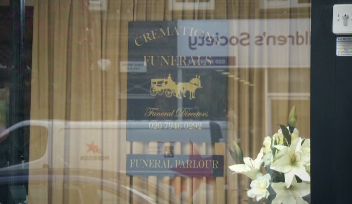 'FUNERAL PARLOUR. MASSAGE PARLOUR.  