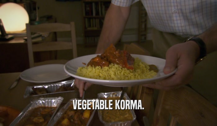 VEGETABLE KORMA.  