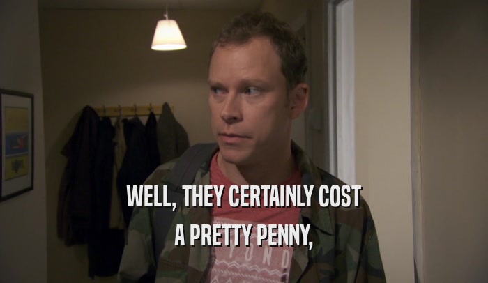 WELL, THEY CERTAINLY COST A PRETTY PENNY, 