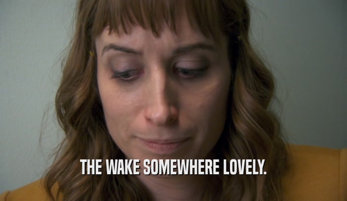THE WAKE SOMEWHERE LOVELY.  