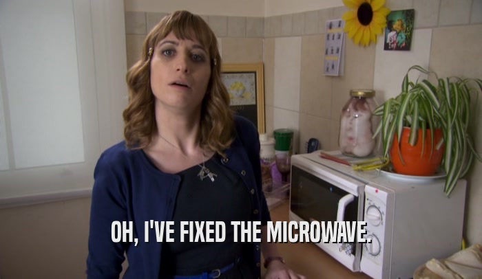 OH, I'VE FIXED THE MICROWAVE.  