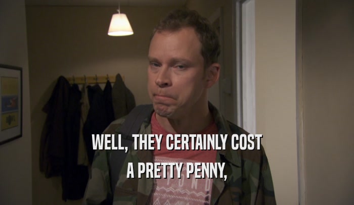 WELL, THEY CERTAINLY COST A PRETTY PENNY, 