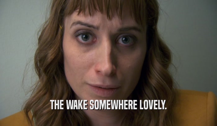 THE WAKE SOMEWHERE LOVELY.  