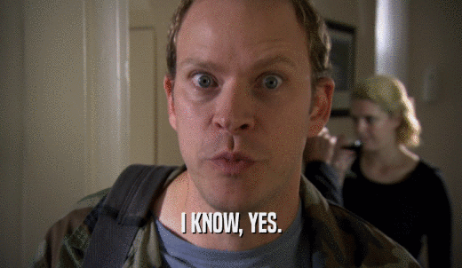 I KNOW, YES.  