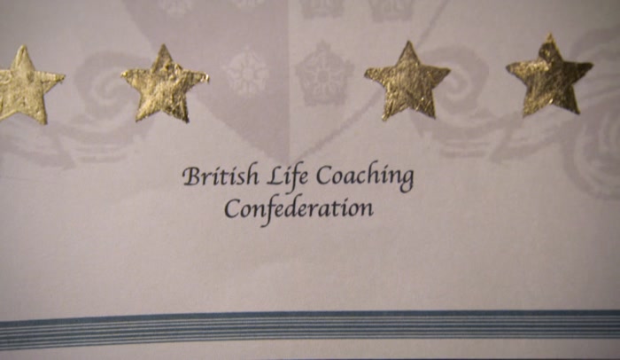 APPROVED BY THE BRITISH LIFE COACHING CONFEDERATION. FANCY! 