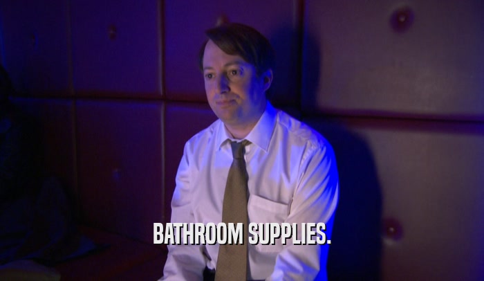 BATHROOM SUPPLIES.  