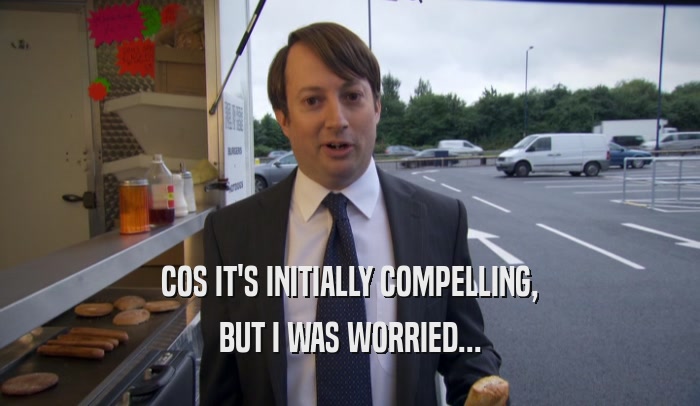 COS IT'S INITIALLY COMPELLING, BUT I WAS WORRIED... 