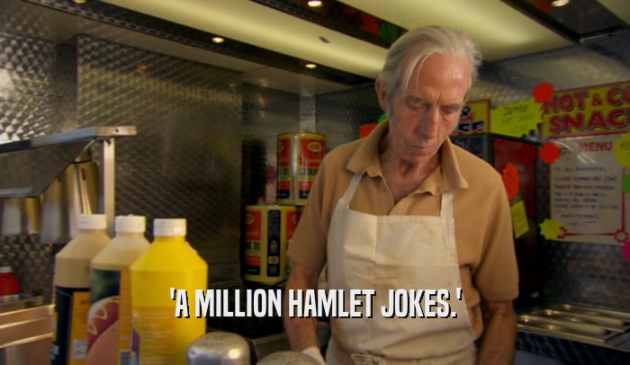'A MILLION HAMLET JOKES.'  