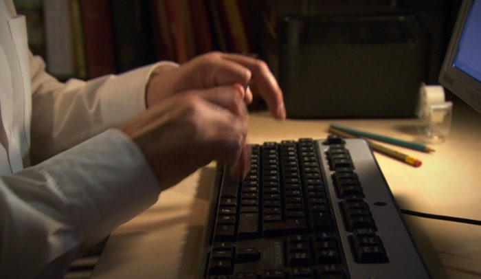 YEAH, I KNOW. YOU TYPE LIKE YOU'RE TRYING TO MASSACRE IMAGINARY ANTS 