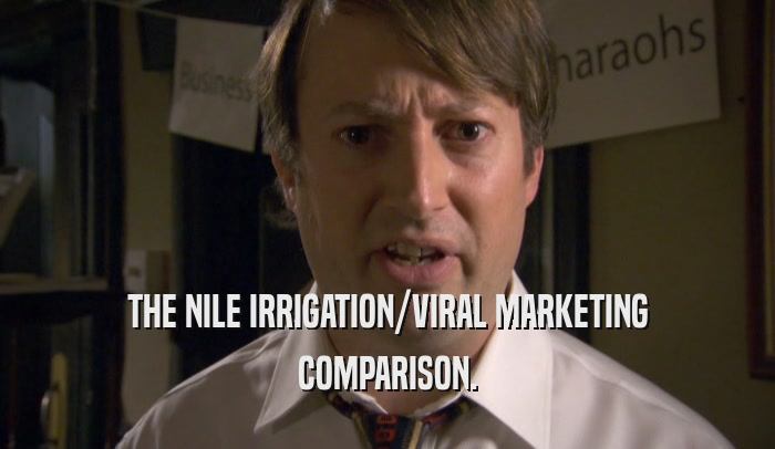 THE NILE IRRIGATION/VIRAL MARKETING COMPARISON. 