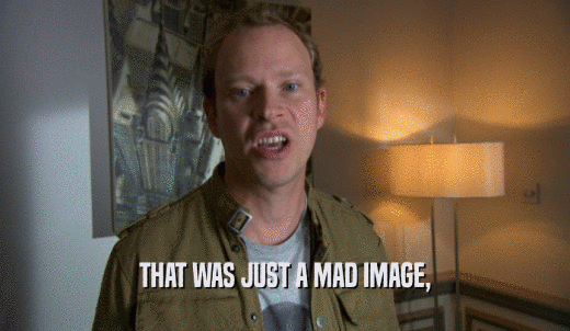 THAT WAS JUST A MAD IMAGE,  
