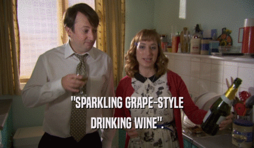 'SPARKLING GRAPE-STYLE DRINKING WINE'. 