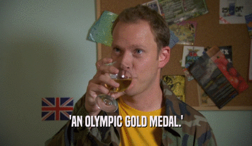 'AN OLYMPIC GOLD MEDAL.'  