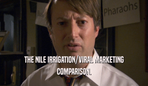 THE NILE IRRIGATION/VIRAL MARKETING COMPARISON. 