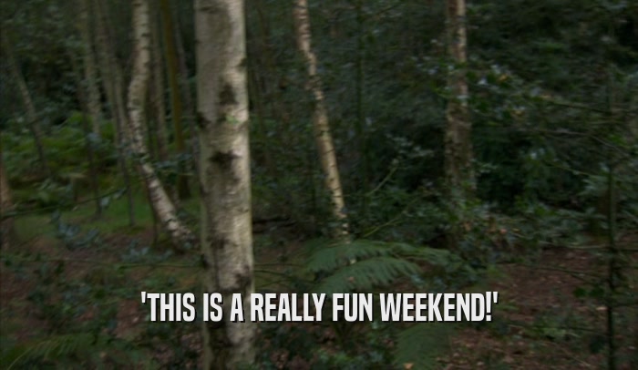 'THIS IS A REALLY FUN WEEKEND!'  