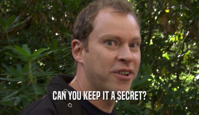 CAN YOU KEEP IT A SECRET?  