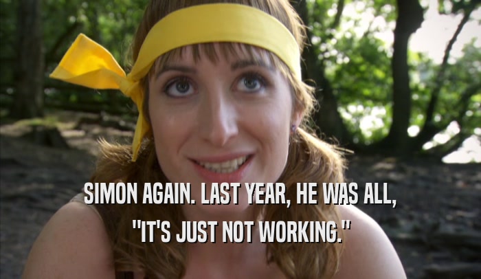 SIMON AGAIN. LAST YEAR, HE WAS ALL, 