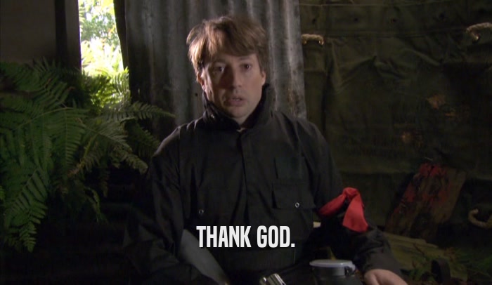 THANK GOD.  