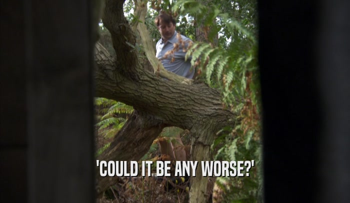 'COULD IT BE ANY WORSE?'  
